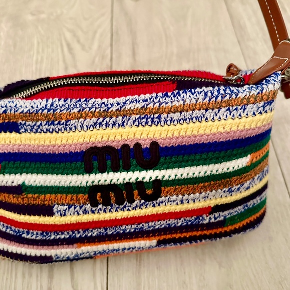 Miu Miu Crochet Rainbow Pouch - Picture 3 of 5